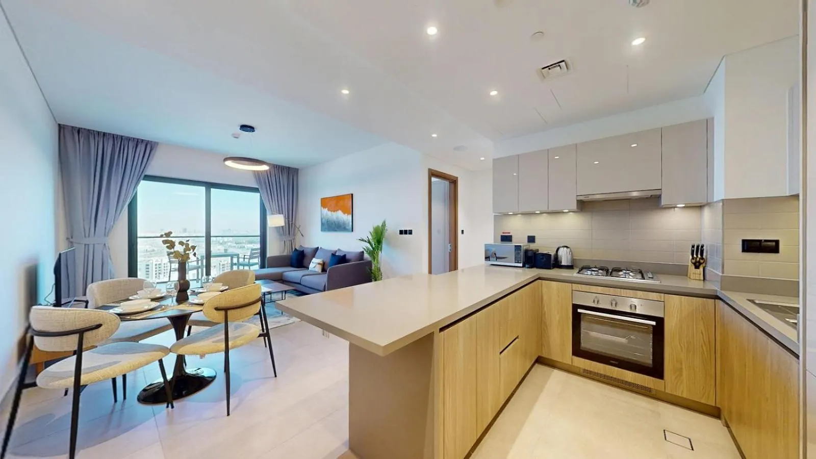 Waves Grande - One Bedroom With City View Dubai Apartment